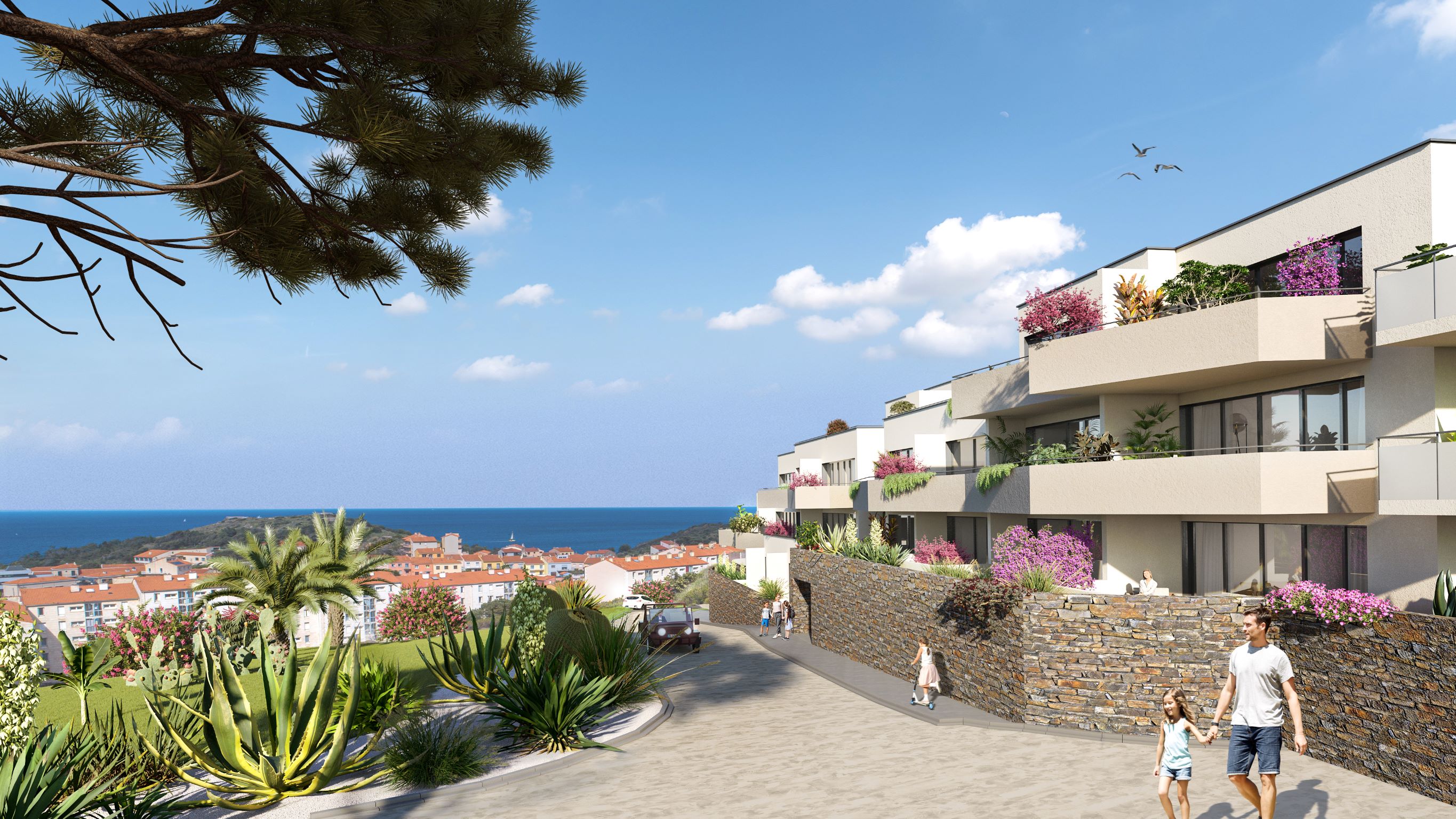 Programme Neuf : Appartement de 3 pièces à PORT-VENDRES (66660) surface 64.6m2