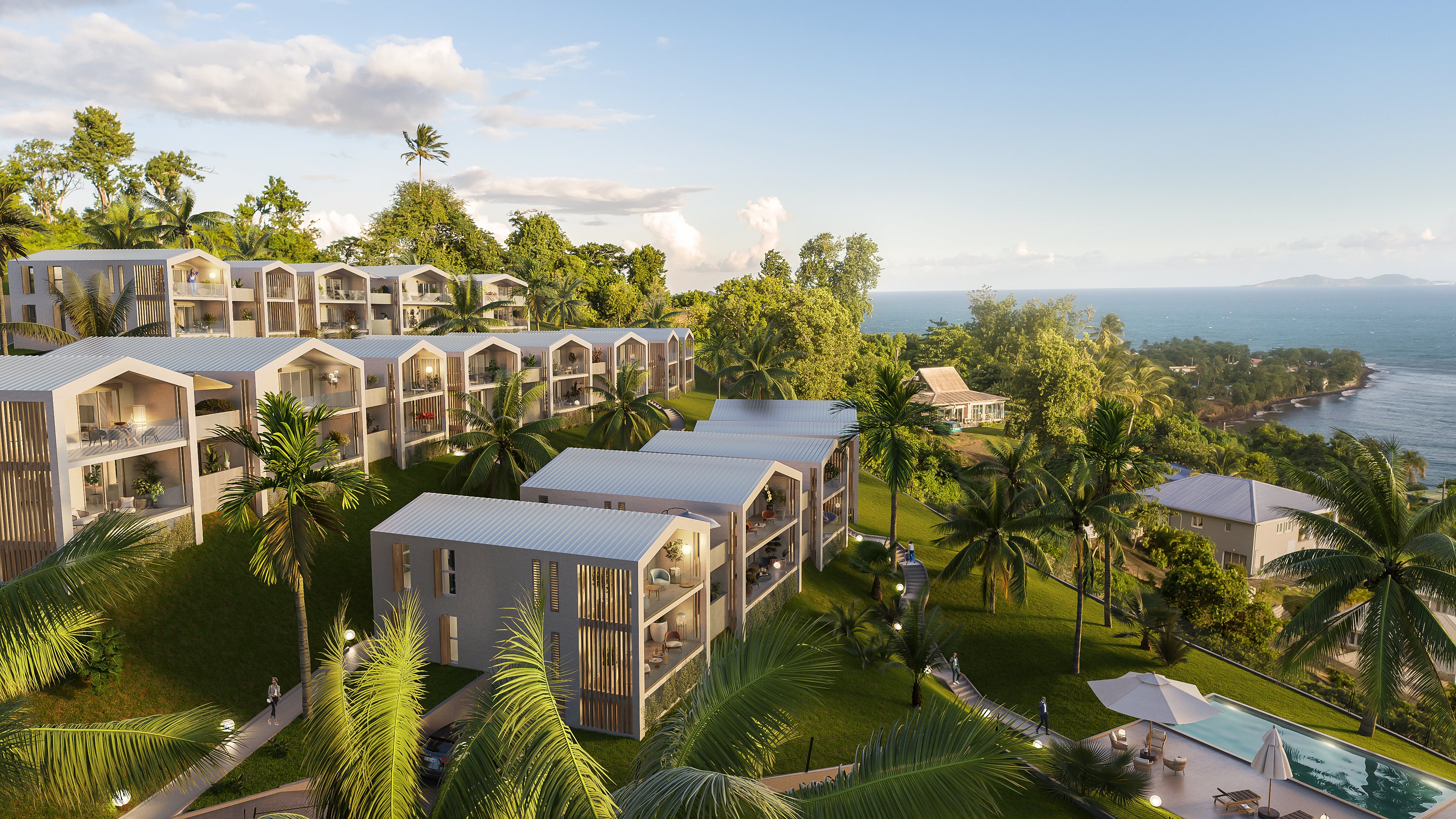 Programme Neuf : Appartement de 3 pièces à TROIS-RIVIERES (97114) surface 60.37m2