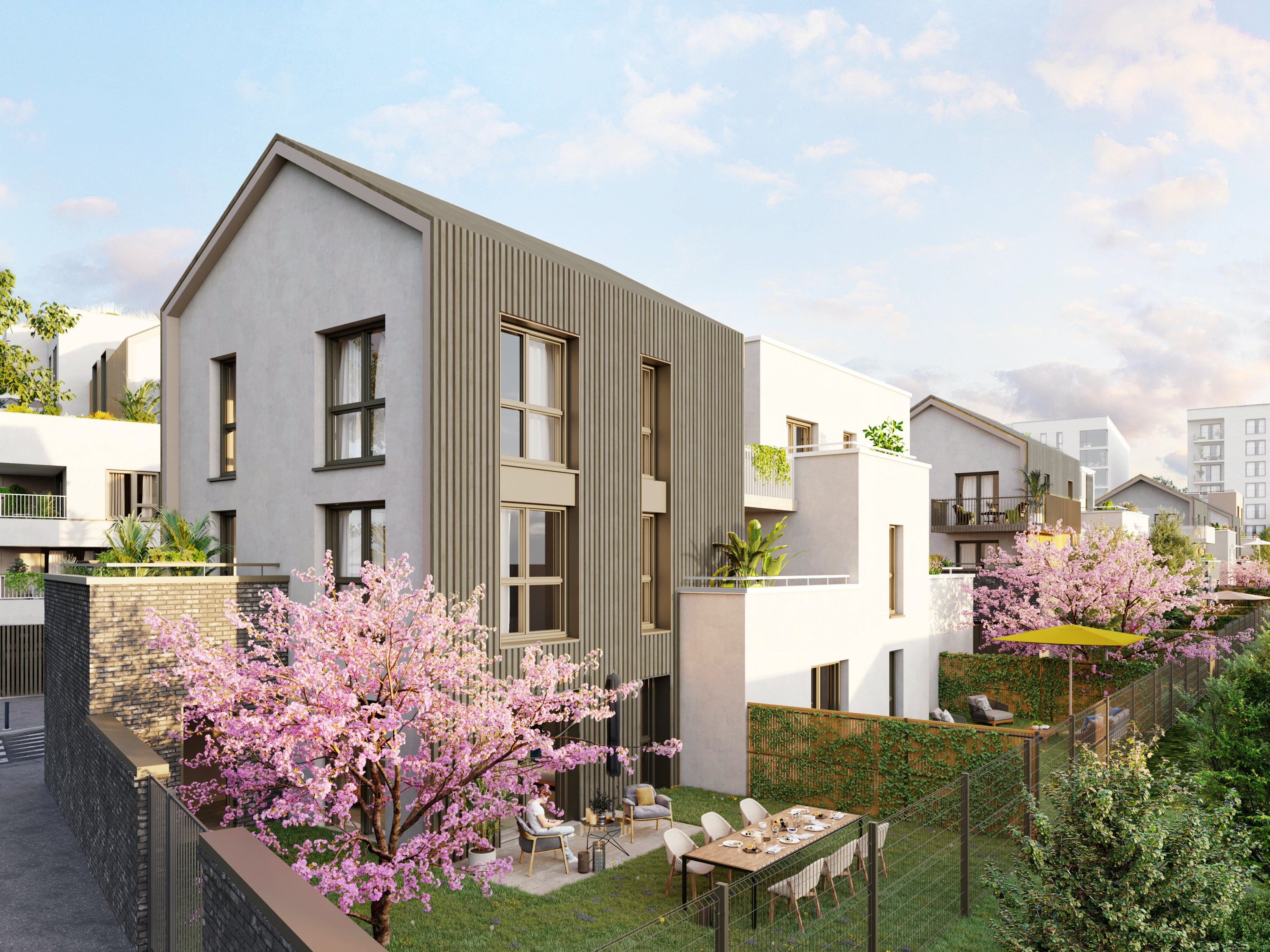 Programme Neuf : Appartement de 2 pièces à MONTIGNY-LES-CORMEILLES (95370) surface 50.6m2