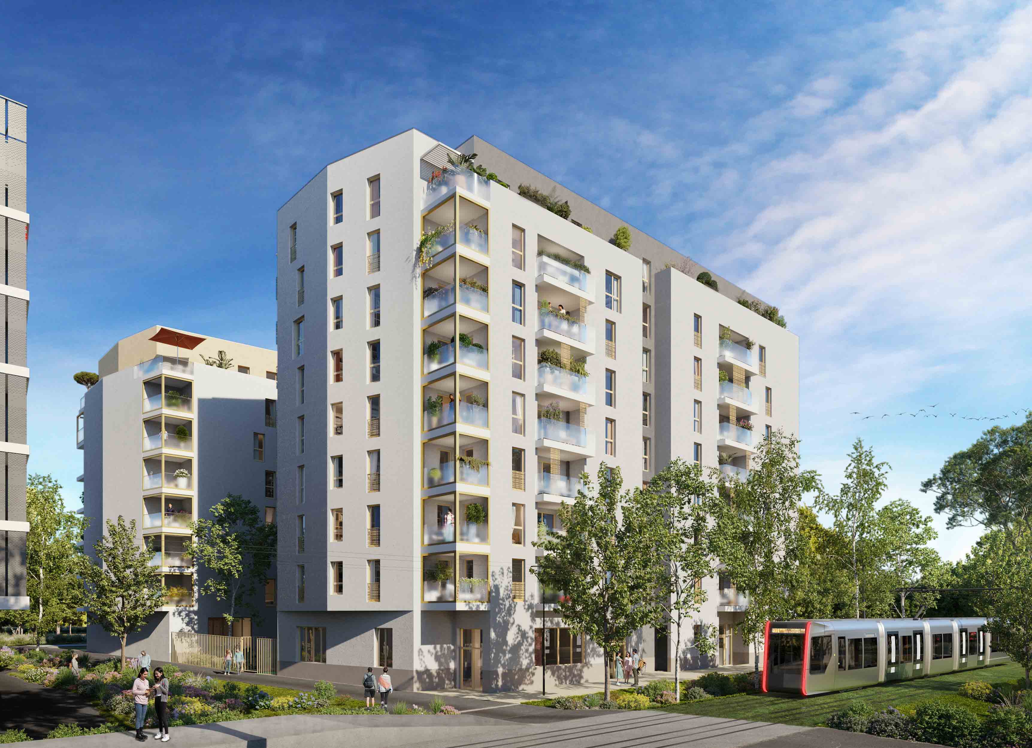 Programme Neuf : Appartement de 2 pièces à TOURS (37000) surface 42.58m2